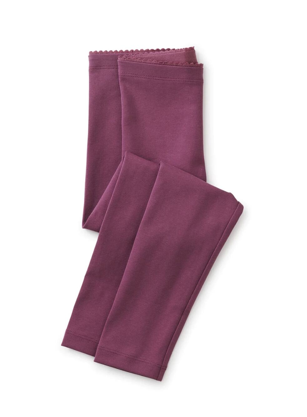 NWT! Tea Baby Girl Solid Leggings. Cassis (Purple). 6-9 Months.